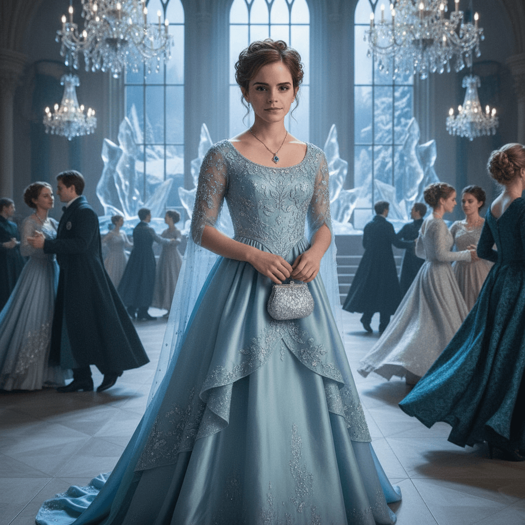 Hermione at Yule Ball formal event